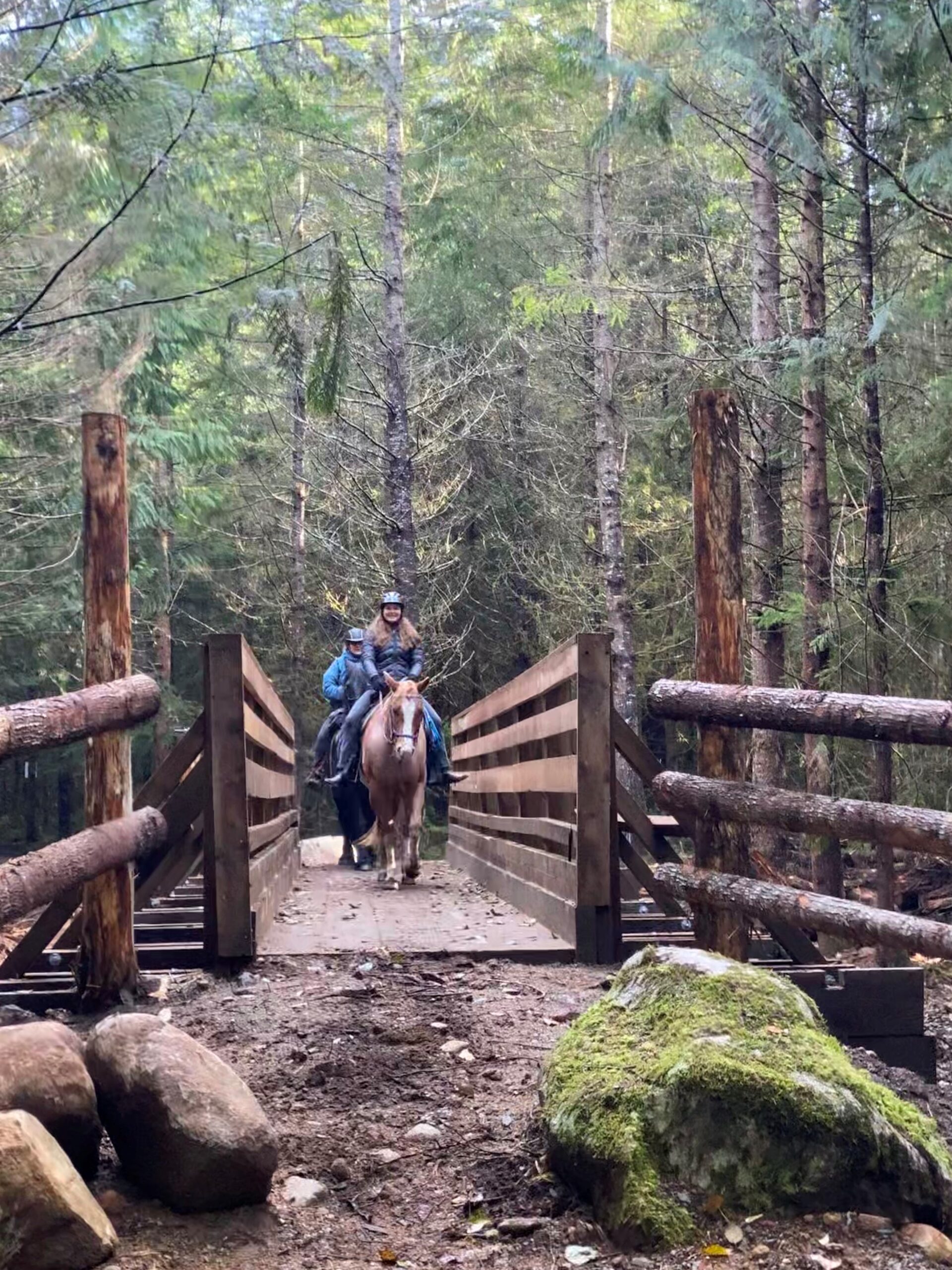 Crossing the New Nesakwatch bridge
